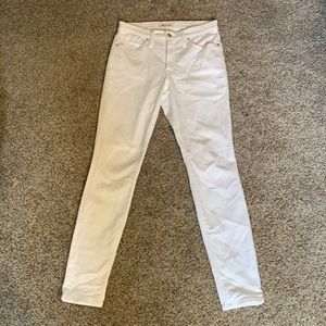 Madewell white skinny jeans